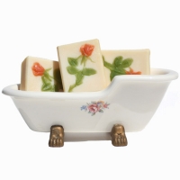 Rose Oil Handmade Natural Soap with Rosewood, Rose Geranium Essential Oils